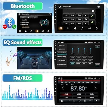 Dash Camera-AMprime-AMprime Android Double Din Car Stereo with Apple Carplay 10.1” Touchscreen Car Radio Support Bluetooth- WiFi 3 Dash Camera-AMprime-AMprime Android Double Din Car Stereo with Apple Carplay 10.1'' Touchscreen Car Radio Support Bluetooth- WiFi - Image 3