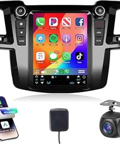 Dash Camera-Rimoody-2G+64G Android 13 Car Radio for Toyota Fortuner Hilux 2005-2014- Rimoody Car Stereo CarPlay Android Auto 9.7 inch Touchscreen GPS WiFi Mirror Link Bluetooth FM/RDS EQ USB + Backup Camera