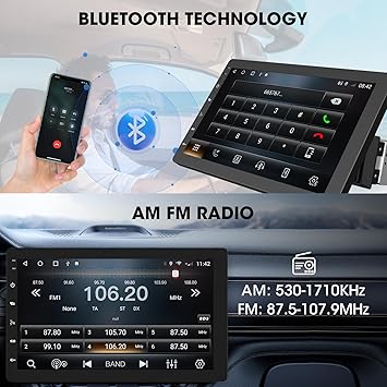 Dash Camera-ABSOSO-Single Din Wireless CarPlay Stereo – 10.1 Inch Rotatable Wireless Android Auto Touch Screen – Bluetooth Android Car Radio with Mirrorlink GPS Tracking WiFi Dual USB AM FM Backup Camera Input 2G+64G 3 Dash Camera-ABSOSO-Single Din Wireless CarPlay Stereo - 10.1 Inch Rotatable Wireless Android Auto Touch Screen - Bluetooth Android Car Radio with Mirrorlink GPS Tracking WiFi Dual USB AM FM Backup Camera Input 2G+64G - Image 3
