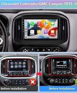 Dash Camera-podofo-Podofo 2+64G Wireless Apple Carplay Android Auto Car Stereo for Chevy Colorado GMC Canyon Radio Upgrade 2015 2016 2017 2018 2019-9 Inch QLED Touch Screen Audio with GPS/DSP/SWC/Bluetooth/WiFi/FM&RDS 2