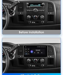 Dash Camera-hizpo-hizpo 10.33 Inch Car Stereo Radio for Chevy Chevrolet Silverado 1500 2500HD 3500HD (2007-2013); 8Core GPS Navigation 6+64GB QLED Touchscreen Display with Carplay Android Auto Weather SWC DSP RDS 2