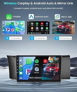 Dash Camera-Rimoody-4+64G Android Car Radio Stereo for Toyota GT86/Subaru BRZ Scion FRS 2012-2016 Wireless Carplay Android Auto- 9’’ Touch Screen Head Unit with Mirror Link WiFi GPS Bluetooth FM RDS EQ Backup Camera SWC 2