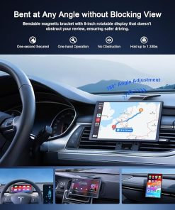 Dash Camera-Avylet-8” Wireless Apple Carplay Screen & Android Auto- Portrait & Landscape Screen 2