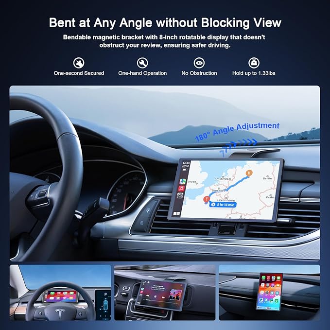 Dash Camera-Avylet-8” Wireless Apple Carplay Screen & Android Auto- Portrait & Landscape Screen 2 Dash Camera-Avylet-8'' Wireless Apple Carplay Screen & Android Auto- Portrait & Landscape Screen - Image 2
