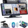 Dash Camera-Jufodrca-Car Stereo for Toyota Tacoma 2005-2015: (2+64G) 9 Inch HD Touchscreen Car Radio with Carplay/Android Auto GPS Navigation – 1280 * 800 Backup Camera FM SWC 5GWIFI 4