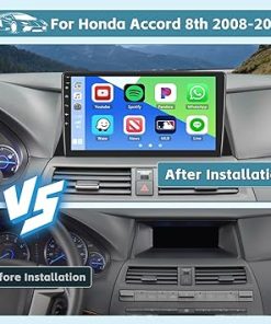 Dash Camera-Hikity-Hikity [8 Core 6+128G] Android 13 Car Stereo for Honda Accord 2008-2013 Wireless Carplay Android Auto- 10.1 Inch IPS Touchscreen Radio Bluetooth GPS WiFi 32EQ DSP FM RDS SWC+MIC 2