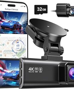 Dash Camera-REDTIGER-REDTIGER Dash Cam Front Rear- 4K/2.5K Full HD Dash Camera for Cars