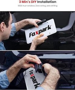 Dash Camera-Foxpark-Solar Wireless Backup Camera: 3Mins DIY Installation- 1080P Battery Powered Car Back Up Camera System 2