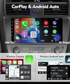 Dash Camera-ISUDAR-9 Inch IPS Touchscreen Android 12 Car Stereo for Toyota Camry 2006-2011 with Wireless CarPlay & Android Auto 2+32GB Car Radio- Support GPS 2