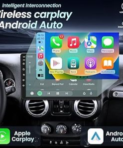Dash Camera-Fortdows-2+64G Car Stereo for 2007-2018 Jeep Wrangler JK Radio : 10-Inch Touchscreen 1280×800 Replacement Wireless CarPlay Android Auto 5GWiFi-Bluetooth GPS 1080p Backup Camera FM SWC DSP Mirror Link 2