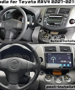 Dash Camera-Nudhfgauiyt-for Toyota RAV4 2007-2012 Car Radio with Android auto Wireless carplay 9 inch IPS Touch Screen Car Radio Stereo Android 14 with Backup Camera Bluetooth WiFi GPS Navigation 2