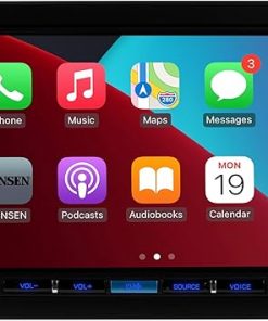 Dash Camera-Jensen-JENSEN CAR710-4 7-inch Certified Apple CarPlay Android Auto | Double DIN Touchscreen Car Stereo Radio | Bluetooth Hands Free Calling & Music Streaming | Backup Camera Input | USB Playback & Charging 2