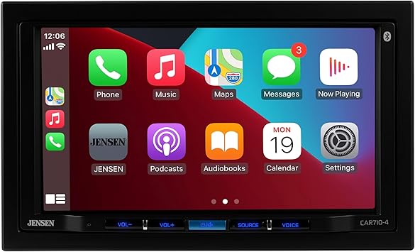 Dash Camera-Jensen-JENSEN CAR710-4 7-inch Certified Apple CarPlay Android Auto | Double DIN Touchscreen Car Stereo Radio | Bluetooth Hands Free Calling & Music Streaming | Backup Camera Input | USB Playback & Charging 2 Dash Camera-Jensen-JENSEN CAR710-4 7-inch Certified Apple CarPlay Android Auto | Double DIN Touchscreen Car Stereo Radio | Bluetooth Hands Free Calling & Music Streaming | Backup Camera Input | USB Playback & Charging - Image 2