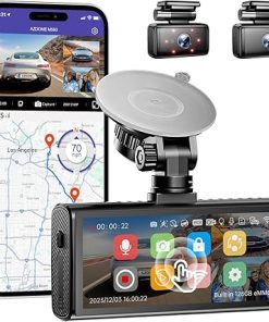 Dash Camera-AZDOME-AZDOME M560 3 Channel 4K Dash Cam- 4″ IPS Touchscreen Built-in eMMC 128GB Front and Rear Inside Dash Camera-AZDOME-AZDOME M560 3 Channel 4K Dash Cam- 4″ IPS Touchscreen Built-in eMMC 128GB Front and Rear Inside