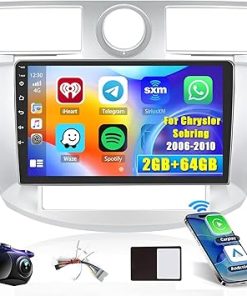 Dash Camera-Hikity-Hikity Android Car Stereo for Chrysler Sebring 2006 2007 2008 2009 2010 Radio 2+64GB 9 Inch Touchscreen Car Radio Carplay Android Auto Support GPS Navigation WiFi Bluetooth FM EQ Backup Camera Dash Camera-Hikity-Hikity Android Car Stereo for Chrysler Sebring 2006 2007 2008 2009 2010 Radio 2+64GB 9 Inch Touchscreen Car Radio Carplay Android Auto Support GPS Navigation WiFi Bluetooth FM EQ Backup Camera