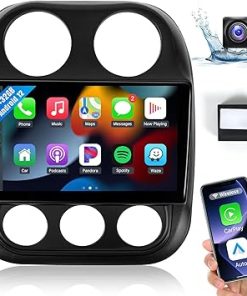 Dash Camera-Leadfan-[2+32G] Android 12 Car Radio for Jeep Patriot Compass 2010-2016 Stereo Upgrade with Wireless CarPlay Android Auto- 10.1” Touchscreen with Bluetooth/WiFi/GPS Navigation/SWC/Mirror Link/Backup Camera