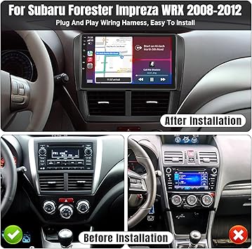 Dash Camera-Leadfan-Leadfan Car Stereo Radio for Subaru Forester Impreza WRX 2008-2012 Wireless CarPlay Android Auto- 9” IPS Touch Screen WiFi GPS Navigation Support Mirror Link BT FM Split Screen Backup Camera SWC 2 Dash Camera-Leadfan-Leadfan Car Stereo Radio for Subaru Forester Impreza WRX 2008-2012 Wireless CarPlay Android Auto- 9'' IPS Touch Screen WiFi GPS Navigation Support Mirror Link BT FM Split Screen Backup Camera SWC - Image 2