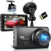 Dash Camera–Miden Front Rear Dashcam with 64G SD Card