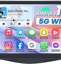 Dash Camera-Fortdows-5G WiFi Upgrade Car Radio for Toyota RAV4 2007 2008 2009 2010 2011 2012: 9 inch 1280 * 800 HD Touchscreen Stereo with Wireless Carplay Android Auto 1080P Backup Camera Bluetooth DSP GPS SWC FM