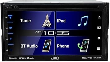Dash Camera-JVC-JVC KW-V350BT 6.2″ Car DVD/Bluetooth Receiver Monitor w/iDatalink Maestro Ready Bundle With RockvilIe RBC5B Black Metal Car License Plate Camera+Night Vision+Distance Lines 2 Dash Camera-JVC-JVC KW-V350BT 6.2" Car DVD/Bluetooth Receiver Monitor w/iDatalink Maestro Ready Bundle With RockvilIe RBC5B Black Metal Car License Plate Camera+Night Vision+Distance Lines - Image 2