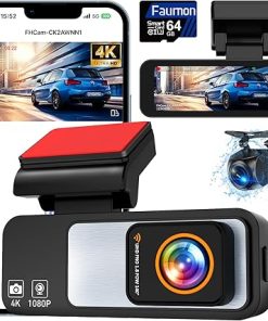 Dash Camera-Faumon-Dash Cam Front and Rear-4K+1080P Dual Dash Camera for Cars Built-in 5G WiFi with 64GB Card Dash Camera-Faumon-Dash Cam Front and Rear-4K+1080P Dual Dash Camera for Cars Built-in 5G WiFi with 64GB Card