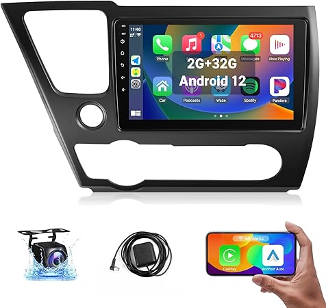 Dash Camera-Leadfan-Leadfan Car Stereo Radio for Honda Civic 2013 2014 2015 2016 2017 with Wireless CarPlay Android Auto- 9” Touchscreen in-Dash Bluetooth WiFi GPS Navigation SWC MirrorLink Units Backup Camera Dash Camera-Leadfan-Leadfan Car Stereo Radio for Honda Civic 2013 2014 2015 2016 2017 with Wireless CarPlay Android Auto- 9'' Touchscreen in-Dash Bluetooth WiFi GPS Navigation SWC MirrorLink Units Backup Camera