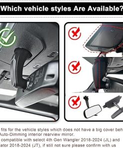 Dash Camera-mangoal-4K Dash Cam Custom Fit for Jeep Gladiator JT 2018 2019 2020 2021 2022 2023 2024 Mojave Overland & Wrangler JL 2018-2024 etc-Integrated OEM Look 2