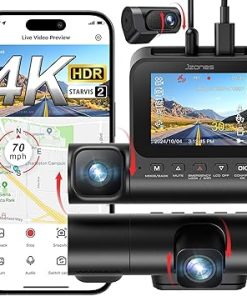 Dash Camera-Jzones-3 Channel 4K Dash Cam- Dash Camera for Cars with STARVIS 2 HDR Night Vision