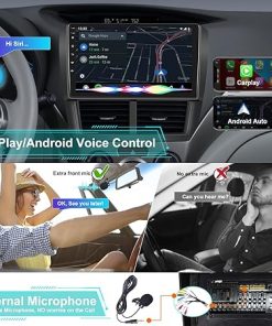 Dash Camera-UNITOPSCI-UNITOPSCI Android Car Stereo for Subaru Forester Impreza WRX 2008-2012 CarPlay Android Auto Bluetooth Car Radio 9 Inch HD Touchscreen FM GPS Navigation USB with Backup Camera Microphone 2