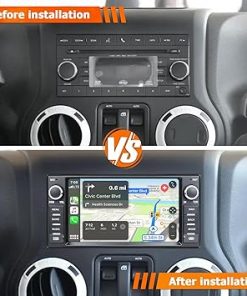 Dash Camera-KOBANOICA-Android Car Stereo for Jeep Wrangler JK Radio Chrysler Dodge Ram with Wireless Carplay Andriod Auto Bluetooth GPS Navigation-7 Inch Touch Screen Radio 2G Ram 32G ROM 2