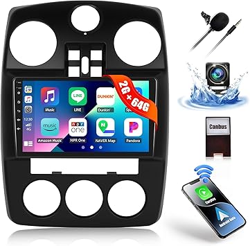 Dash Camera-CAMECHO-2G+64G Android 13 Car Stereo for Chrysler PT Cruiser 2006-2010 with Wireless CarPlay Android Auto 9″ Touchscreen Car Radio with GPS Navigation HiFi WiFi Bluetooth FM/RDS Head Unit with Backup Camera Dash Camera-CAMECHO-2G+64G Android 13 Car Stereo for Chrysler PT Cruiser 2006-2010 with Wireless CarPlay Android Auto 9" Touchscreen Car Radio with GPS Navigation HiFi WiFi Bluetooth FM/RDS Head Unit with Backup Camera