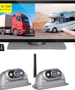 Dash Camera-CAIVIDEO-RV Wireless Backup Cameras with 10.26 inch Touch Monitor for Car Truck Trailer Bus Camper Motorhome- DVR Video Recording