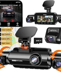 Dash Camera-Neideso-360° Dash Cam Front and Rear Inside- 4 Channel FHD 4 * 1080P