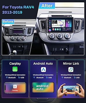 Dash Camera-podofo-4G/WiFi 8Core 4G 64G Car Stereo for Toyota RAV4 2013 2014 2015 2016 2017 2018 2019 Radio with Wireless Carplay Android Auto Mirrorlink AM/FM/RDS/DSP/36EQ/10.1inch IPS Touchscreen/5.0 BT/GPS/Camera 3 Dash Camera-podofo-4G/WiFi 8Core 4G 64G Car Stereo for Toyota RAV4 2013 2014 2015 2016 2017 2018 2019 Radio with Wireless Carplay Android Auto Mirrorlink AM/FM/RDS/DSP/36EQ/10.1inch IPS Touchscreen/5.0 BT/GPS/Camera - Image 3