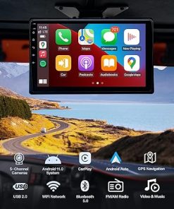 Dash Camera-Seventour-5-Channel 1080P Backup Camera Dash Cam with 9” Monitor Android.11 System-DVR Recording Back Up Camera for RV/Truck/Van/Trailer/SUV Cars 2