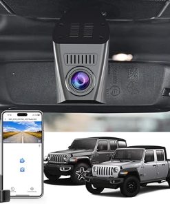 Dash Camera-mangoal-Front 4K & Rear 1080P Dash Cam Custom Fit for Jeep Gladiator JT 2020 2021 2022 2023 2024 Mojave Overland & Wrangler JL 2018-2024 etc- UHD 2160P