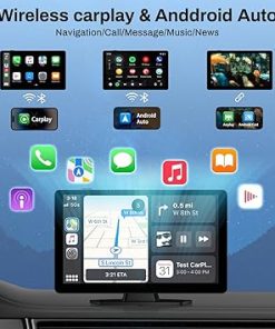 Dash Camera-BOXGVO-Wireless Carplay Screen for Car with 4K Dash Cam- 9″ Portable Carplay & Android Auto 2