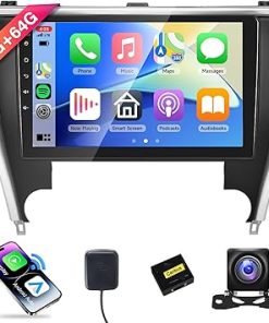 Dash Camera-Rimoody-2G+64G Car Radio Carplay for Toyota Camry 2015 2016 2017- Rimoody Car Stereo Android 13 10.1 Inch Touch Screen Android Auto GPS Navigation Bluetooth FM EQ WiFi Backup Camera