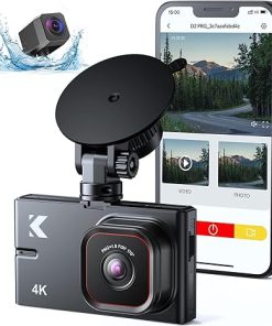 Dash Camera-Kingslim-Dash Cam Front and Rear with WiFi – Kingslim D2 Pro 4K Single Front/2K+1080P Front and Rear Dual Dashcam for Cars with Night Vision and 24H Parking Monitor- 256GB Max Supported Dash Camera-Kingslim-Dash Cam Front and Rear with WiFi – Kingslim D2 Pro 4K Single Front/2K+1080P Front and Rear Dual Dashcam for Cars with Night Vision and 24H Parking Monitor- 256GB Max Supported