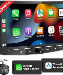 Dash Camera-BOUWOIMA-10 Inch Double Din Car Stereo Wireless Carplay & Android Auto- 8 Core 2+32G Touchscreen Android Car Radio with Live Rearview Camera