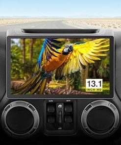Dash Camera-j Junsun-13.1 inch Car Radio Stereo for Jeep Wrangler JK Compass Dodge Ram Built-in Carplay Android Auto-Android 12 Head Unit 2G RAM 32GROM with DSP WiFi GPS Navigation Bluetooth SWC