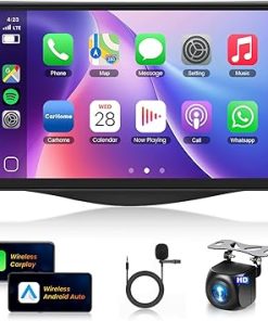 Dash Camera-METEESER-8Core 2+64G Car Stereo for Toyota RAV4 2006-2012 Wireless Carplay Android Auto-9 inch 1280 * 720P IPS Touch Screen Radio