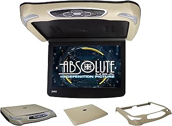 Dash Camera-ABSOLUTE USA-Absolute DFL14HD Car Roof Mount DVD Player Monitor 14 inch Vehicle Flip Down Overhead Screen- HDMI SD USB Card Input with Built-in IR Transmitter for Wireless IR Headphone- 3 Style Colors 3 Dash Camera-ABSOLUTE USA-Absolute DFL14HD Car Roof Mount DVD Player Monitor 14 inch Vehicle Flip Down Overhead Screen- HDMI SD USB Card Input with Built-in IR Transmitter for Wireless IR Headphone- 3 Style Colors - Image 3