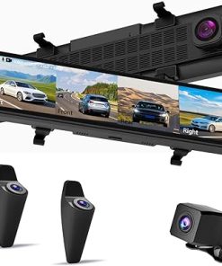 Dash Camera-MKMZ-Rearview Mirror car Dash cam- 4-Channel