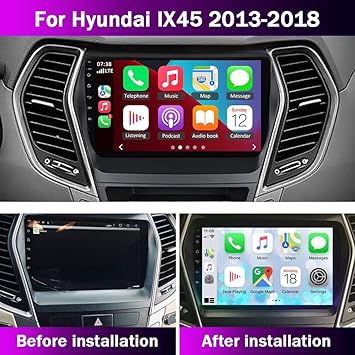 Dash Camera-Loddery-Android 13 Car Stereo for Hyundai IX45 Santa FE 2013-2018- 9 Inch Touch Screen Radio with Wireless Carplay Android Auto 2 Dash Camera-Loddery-Android 13 Car Stereo for Hyundai IX45 Santa FE 2013-2018- 9 Inch Touch Screen Radio with Wireless Carplay Android Auto - Image 2