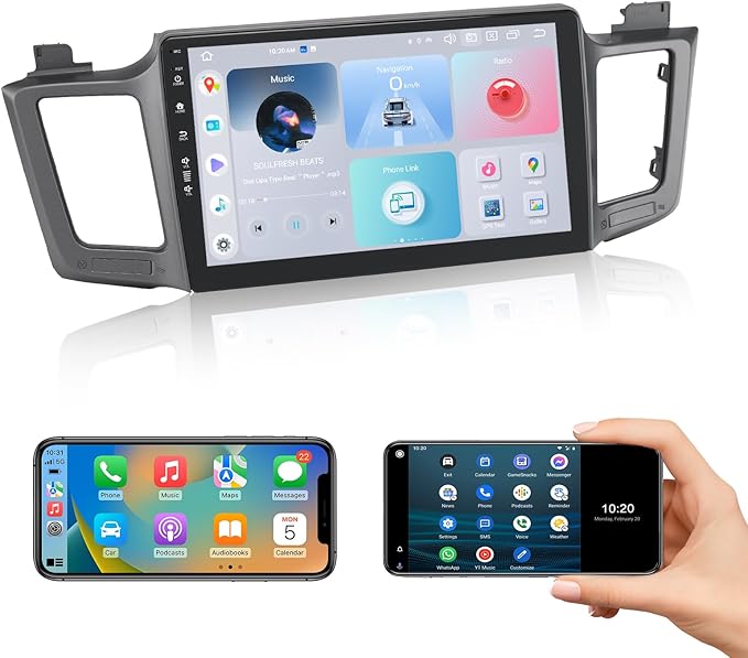 Dash Camera-Roadanvi-Roadanvi 10.2″ Android 12 Car Stereo for Toyota RAV4 2013-2018 with Wireless Carplay- Android Auto Dash Camera-Roadanvi-Roadanvi 10.2" Android 12 Car Stereo for Toyota RAV4 2013-2018 with Wireless Carplay- Android Auto