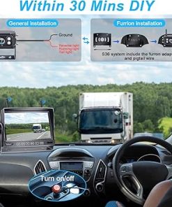 Dash Camera-DoHonest-DoHonest HD 1080P Digital Wireless Backup Camera System 5” TFT Monitor for Trucks-Cars 2
