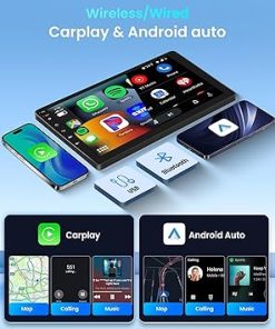 Dash Camera-METEESER-4+64G Android 13 Car Stereo Double Din Radio- 9 Inch IPS Touch Screen Car Stereo Wireless Apple Carplay Android Auto Car Radio Bluetooth GPS WiFi HiFi 32EQ DSP FM RDS SWC+Mic 2
