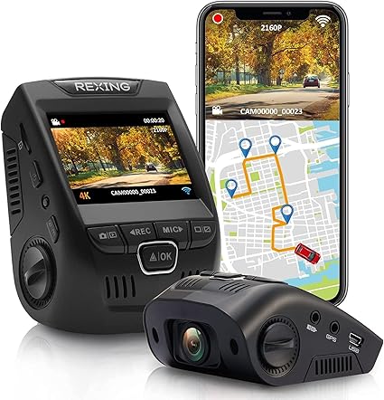 Dash Camera-REXING-Rexing V1GW-4K Ultra HD Car Dash Cam w/Built-in GPS Logger- 2.4″ LCD Screen Dash Camera-REXING-Rexing V1GW-4K Ultra HD Car Dash Cam w/Built-in GPS Logger- 2.4" LCD Screen