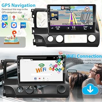 Dash Camera-podofo-Podofo for Honda Civic 2006 2007 2008 2009 2010 2011 Android Car Stereo Radio 10.1″ Touch Screen Bluetooth Car Audio Receivers with GPS Navigation WiFi Mirror Link FM Radio EQ + Backup Camera & Mic 3 Dash Camera-podofo-Podofo for Honda Civic 2006 2007 2008 2009 2010 2011 Android Car Stereo Radio 10.1" Touch Screen Bluetooth Car Audio Receivers with GPS Navigation WiFi Mirror Link FM Radio EQ + Backup Camera & Mic - Image 3